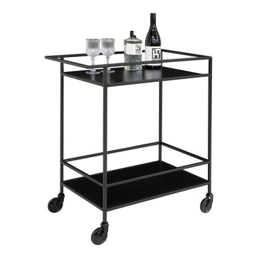 Vita Barkarretje zwart met 2 planken 68 cm