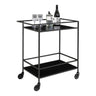 Vita Barkarretje zwart met 2 planken 68 cm barwagen - staal - Mooier Thuis