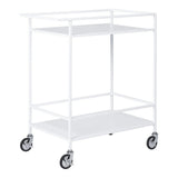 Vita Barwagen met 2 legplanken wit 68 cm - staal - Mooier Thuis