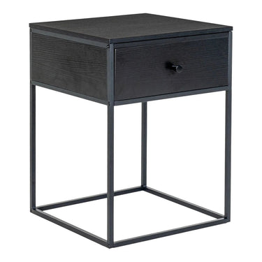 Vita Bijzettafel met lade - zwart
