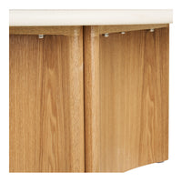 Motril Salontafel Cementlook Wit Ø80 cm