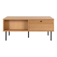 Kyoto Salontafel eiken met 2 laden - afbeelding 2