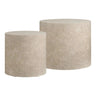 Prague Salontafel 2-delig marmerlook beige - 48 cm breed - Mooier Thuis