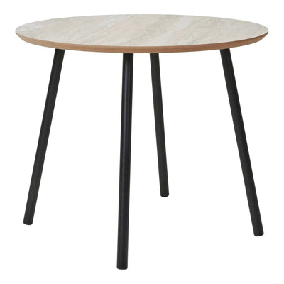 Aalst Salontafel travertijnlook zwart/beige Ø55 cm