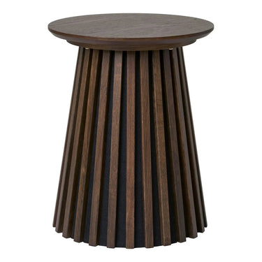 Osaka Bijzettafel eikenfineer smoked Ø40 cm