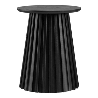 Osaka Bijzettafel eikenfineer zwart Ø40 cm