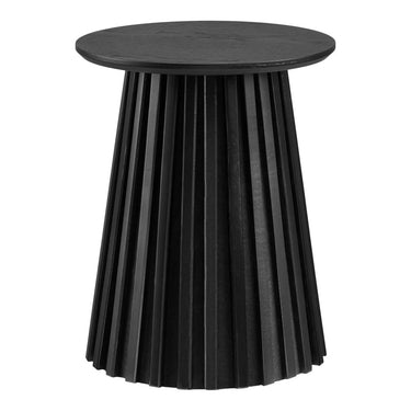 Osaka Bijzettafel eikenfineer zwart Ø40 cm
