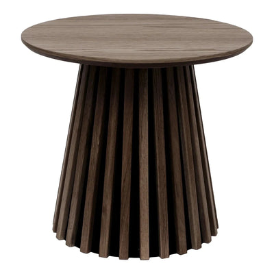 Osaka Bijzettafel eikenfineer smoked Ø50 cm