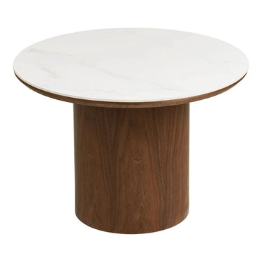 Noli Salontafel van keramiek wit/bruin