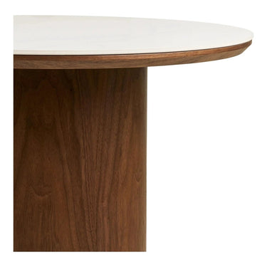 Noli Salontafel van keramiek wit/bruin