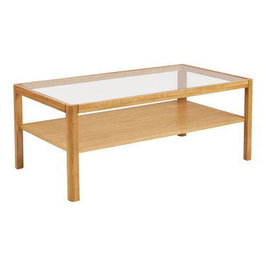 Lourmarin Salontafel glas/eiken