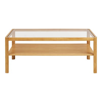 House of Nordic Lourmarin Salontafel glas/eiken - Mooier Thuis