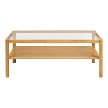 Lourmarin Salontafel glas/eiken
