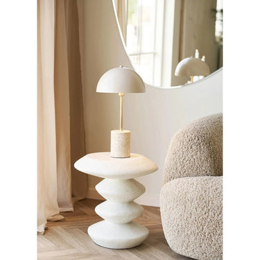 Blackburn Bijzettafel van fiberclay wit Ø36 cm