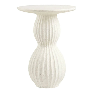 Newtown Bijzettafel van fiberclay wit Ø40 cm
