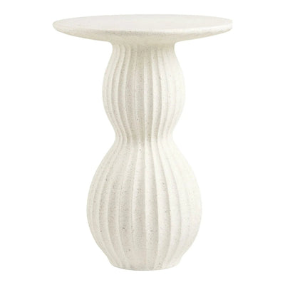 Newtown Bijzettafel van fiberclay wit Ø40 cm