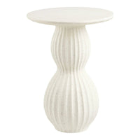 House of Nordic Newtown Bijzettafel van fiberclay wit Ø40 cm - Mooier Thuis