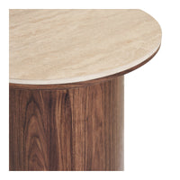 Delphi Bijzettafel Travertijnlook Ø45 cm
