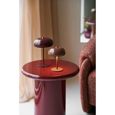 House of Nordic Otago Bijzettafel bordeaux Ø45 cm - Mooier Thuis