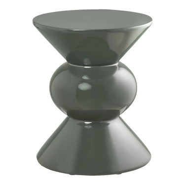Rosolina Bijzettafel van glas groen Ø34 cm