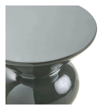 Rosolina Bijzettafel van glas groen Ø34 cm