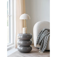 Rosolina Bijzettafel Fiberglas Bruin Ø35,5 cm