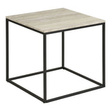 Vita Bijzettafel travertijnlook zwart/beige - 45 cm breed - Mooier Thuis