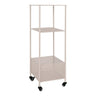 Torres Keukentrolley zandkleur met 3 planken 35 cm - staal - Mooier Thuis