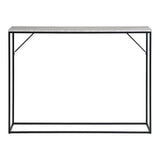 Vita Consoletafel travertijnlook zwart/naturel 110 cm - zwart en naturel - Mooier Thuis