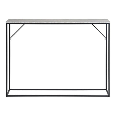Vita Konsolentisch, Travertinoptik, Schwarz/Natur, 110 cm