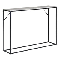 House of Nordic Vita Consoletafel travertijnlook zwart/naturel 110 cm