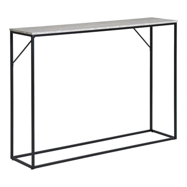 Vita Konsolentisch, Travertinoptik, Schwarz/Natur, 110 cm