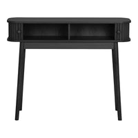 Nikko Consoletafel Zwart met Ribbelfront 100 cm