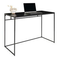 Vita Bureau Zwart met Zwart Frame 100 cm