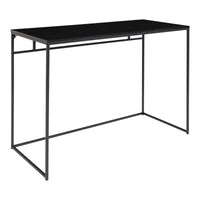 Vita Bureau Zwart met Zwart Frame 100 cm