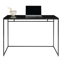 Vita Bureau Zwart met Zwart Frame 100 cm