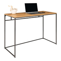 Vita Bureau Eikenlook met Zwart Frame 100 cm