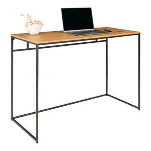 Vita Bureau Eikenlook met Zwart Frame 100 cm