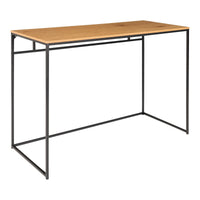 Vita Bureau Eikenlook met Zwart Frame 100 cm