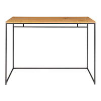 Vita Bureau Eikenlook met Zwart Frame 100 cm