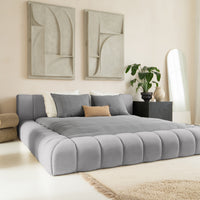 Platformbed Adore Classic Grijs – 180x200 cm – Incl. Matras