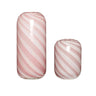 Roze Candy-vazen (set van 2) vaas - roze en wit - Mooier Thuis