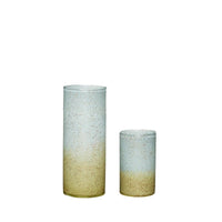 Shimmer-vaas blauw/bruin (set van 2) - Mooier Thuis