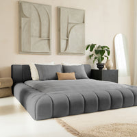 Platformbed Adore Classic Antraciet – 160x200 cm – Incl. Matras
