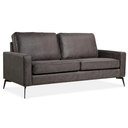 2-Zits Bank Noa - Microleder Antraciet