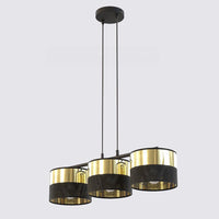 Lux hanglamp 3-lichts goud zwart