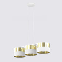 Lux hanglamp 3-lichts wit goud