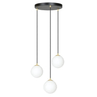 ROYAL 3-lichts hanglamp – Wit/zwart - Mooier Thuis