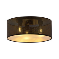 Aston plafondlamp 3-lichts zwart goud