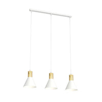 PINK 3-lichts hanglamp - Wit goud accent - Mooier Thuis